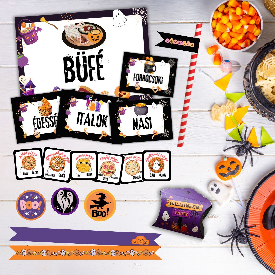 halloween szituációs nyomtatható játékcsomag gyerekeknek