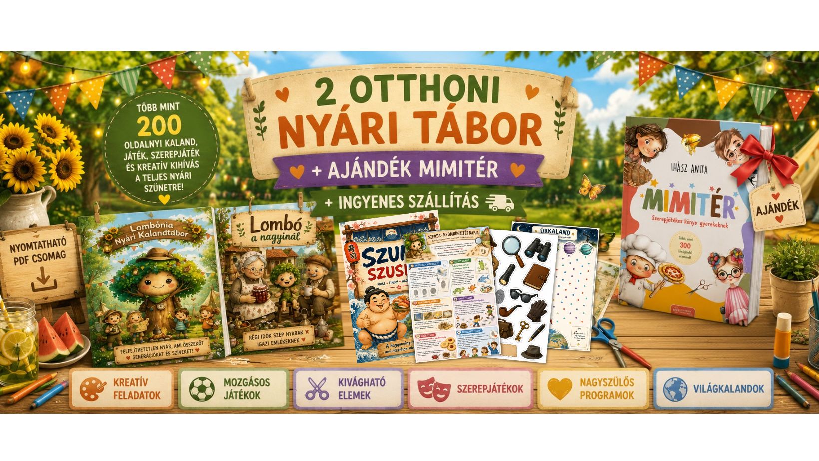 Nyári otthoni tábor gyerekeknek
