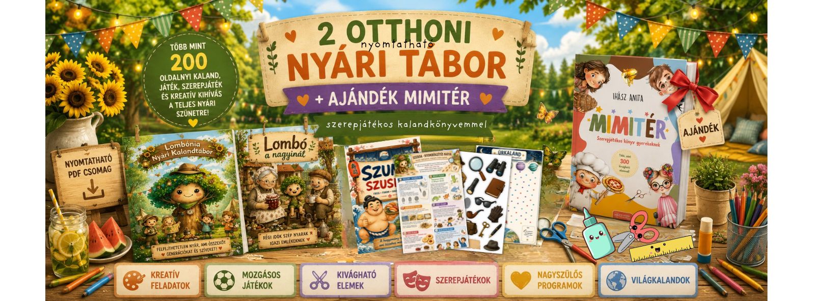 Lombónia nyári kalandtábor otthoni