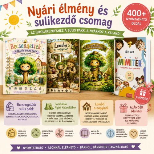 nyári élmény és sulifelkészítő csomag
