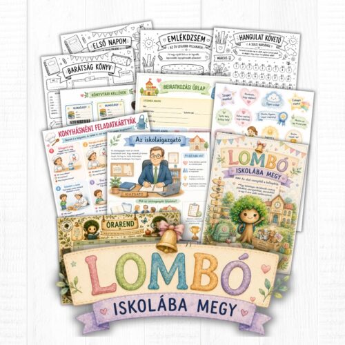 Lombó iskolába megy -játékos iskolaelőkészítő csomag